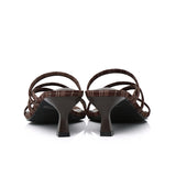 Gianna Strappy Heels (Espresso)