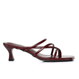 Gianna Strappy Heels (Maroon)