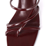Gianna Strappy Heels (Maroon)