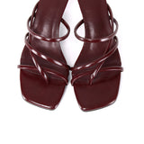 Gianna Strappy Heels (Maroon)