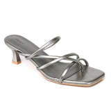 Gianna Strappy Heels (Silver)