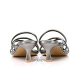 Gianna Strappy Heels (Silver)