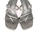 Gianna Strappy Heels (Silver)