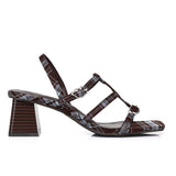 Alana Strappy Block Heels (Espresso)
