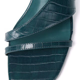 Veneta Slingback Heels (Navy)
