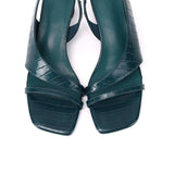 Veneta Slingback Heels (Navy)