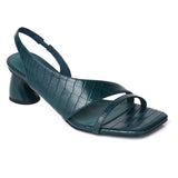 Veneta Slingback Heels (Navy)