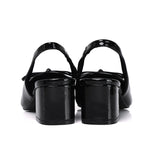 Freya Slingback Pumps With Bow (Black)