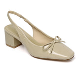 Freya Slingback Pumps With Bow (Burlywood)