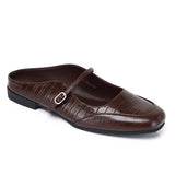 Milani Square Toe Slip On Mule Flats (Espresso)