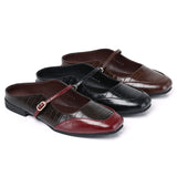Milani Square Toe Slip On Mule Flats (Red)