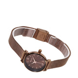Miller Mesh Strap Analog Watch (Coffee)