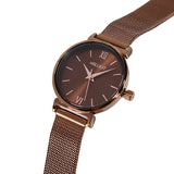 Miller Mesh Strap Analog Watch (Coffee)