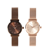 Miller Mesh Strap Analog Watch (Rose Gold)