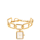 Scarlett Stainless Steel Chain Bracelet Watch (Gold)