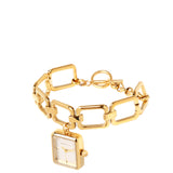 Scarlett Stainless Steel Chain Bracelet Watch (Gold)