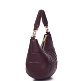 Nyra Pleated Shoulder Bag (Maroon)