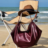 Eden Sculpted Hobo Bag (Maroon)