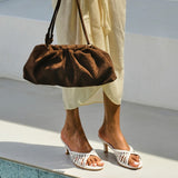 Fern Braided Slip On Heels (White)