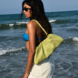 Esme Soft Pleat Shoulder Bag (Green)