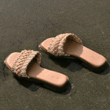 Reya Braided Sandals (Camel)