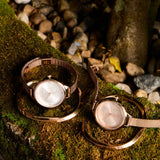 Valerie Mesh Strap Analog Watch with Bangle Set (Rose Gold)