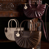 Bliss Bea Pleated Handbag (Espresso)