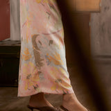 Hanara Pleated Slip-On Mules (Taupe)