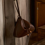 Norna Drawstring Shoulder Bag (Espresso)